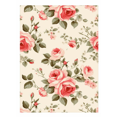 «Floral Dreaming of Flowers III Shabby Chic», reproduction d'art non encadrée
