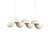 Void 41-in Pearl White dimmable LED Linear Pendant-124959254