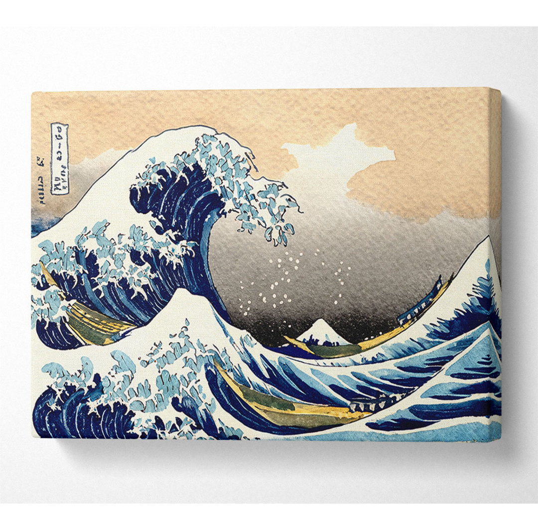 Hokusai eine große Welle vor Kanagawa - Leinwanddrucke