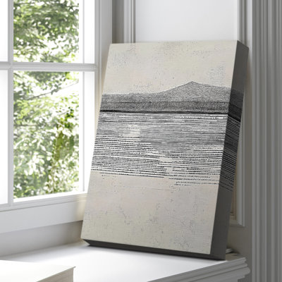 Toile tendue abstraite avec cadre CLxxIV - prêt à être accroché