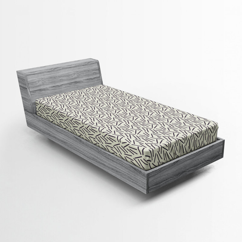 Drap-housse asymétrique en microfibre, Drap-housse de taille simple