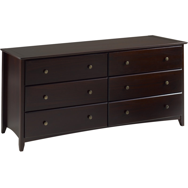 Faringdon 59'' W 6 - Drawer Dresser, Cappuccino