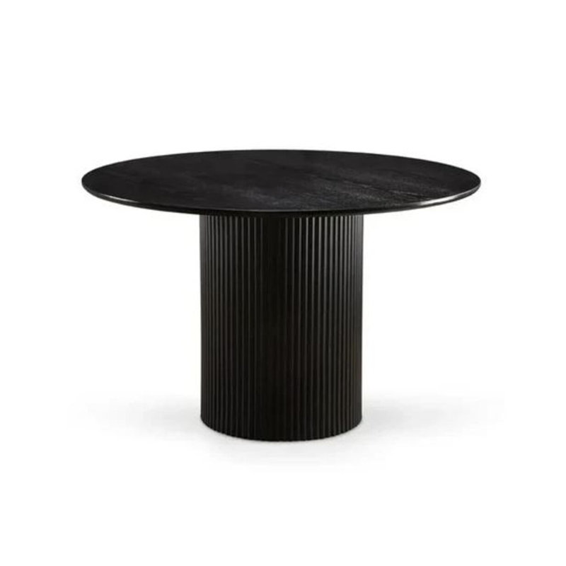 Table de salle à manger Dortmund, Noir, Noir