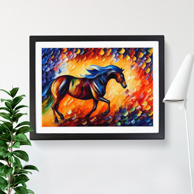 Horse Vol.3 Abstract 1 Piece Single Picture Frame Painting
