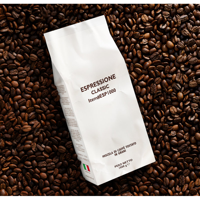 Espressione 1 Kilo (2.2 Lbs.) Espressione Whole Bean Classic Espresso Blend Coffee