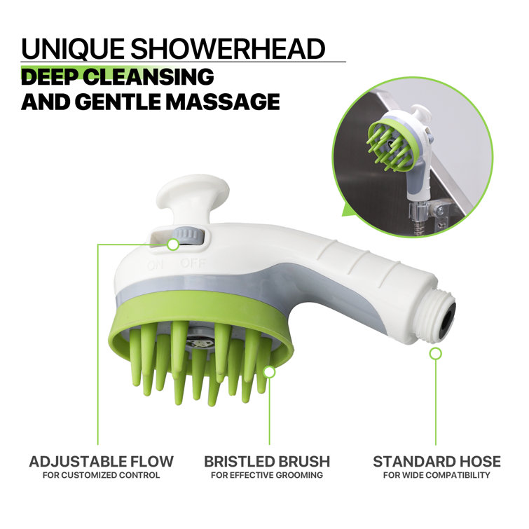 Pet Bath Brush Shower With Water Hose