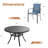 6-Person Patio dining set with Round Dining Table and 6 Stackable Armrest Chairs-1414226857