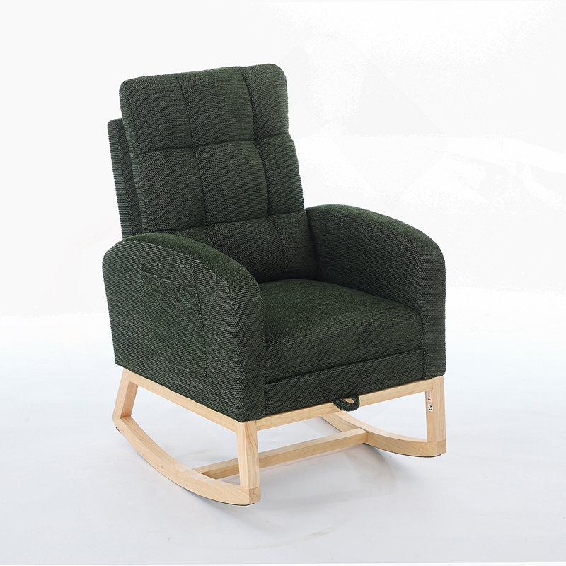 Chaise berçante Modern, Vert foncé