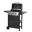 Barbecue au propane à 3 brûleurs avec tablettes latérales, thermomètre, roues et ouvre-bouteille pour la cuisine