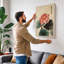 Lotus in Bloom Botanical - Wrapped Canvas-2041963379-2041963381