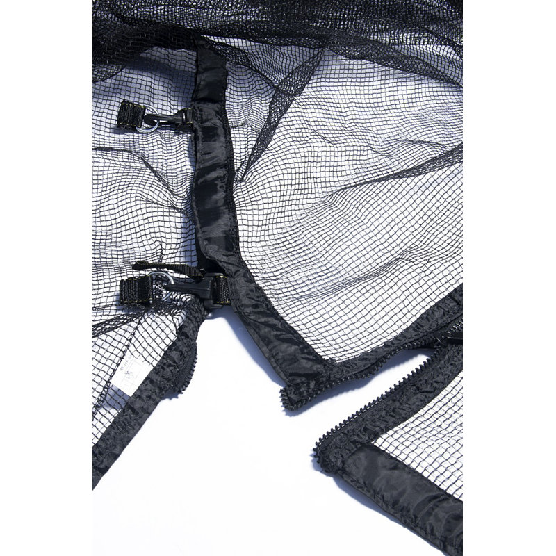 SkyBound  Trampoline Safety Enclosure Net ,Fits 15' Round Frame,Using 6 Straight-Curved Poles