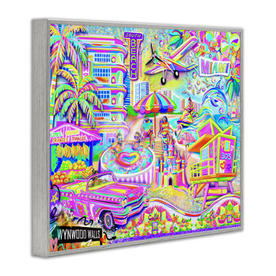«Miami Fun Collage Giclee» par Jess Stempel