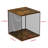 2 Cubes Of Record Holder Shelf Vinyl Record Storage Furniture,DIY Stackable 80-110 Records Visualize Album Storage Box Cube Natural Wooden Organizer