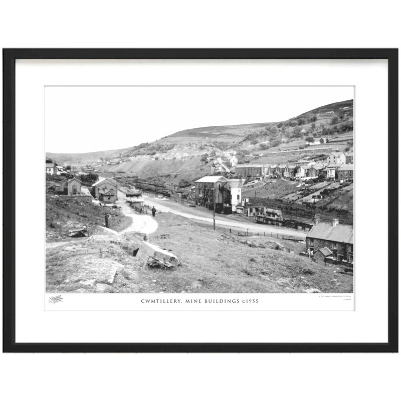 Cwmtillery, Mine Buildings C1955 - Single Picture Frame Print, 28cm H x 36cm W x 2.3cm D