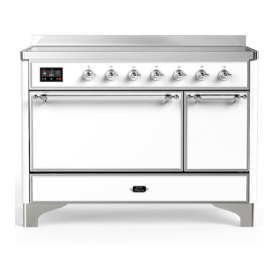 Cuisinière à induction ILVE Majestic III Series 48 po avec 6 éléments à induction (porte pleine)