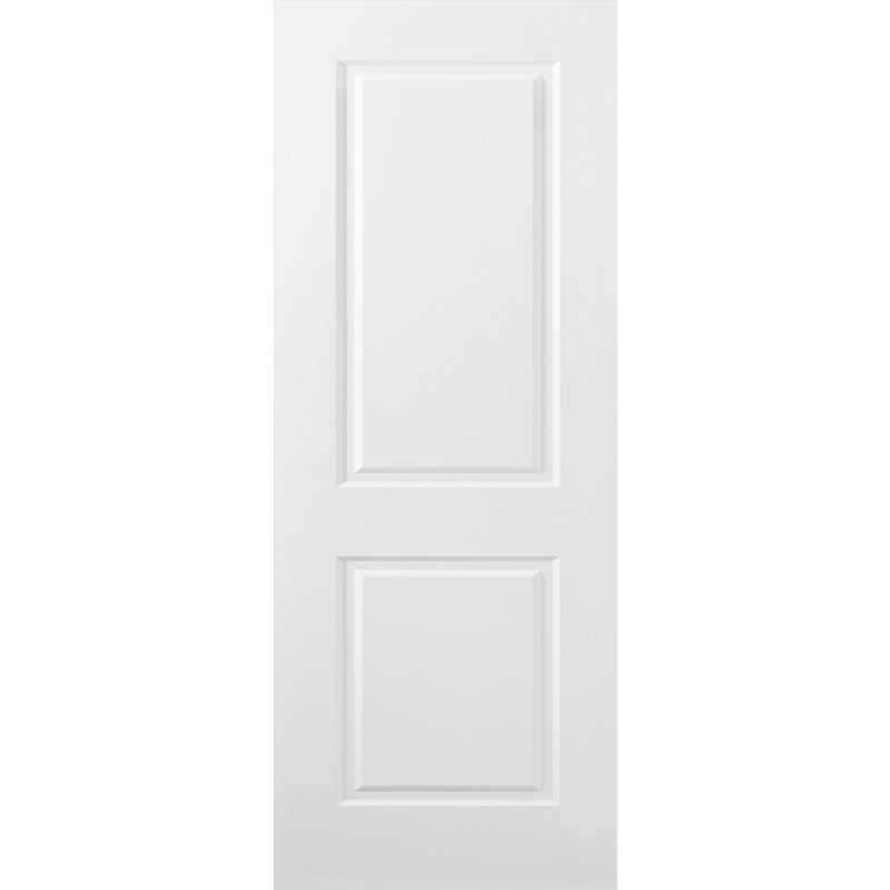 Porte intérieure traditionnelle laminée 2 panneaux blanc doux seulement, 36 po x 80 po