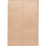 Plaid Area Rug in Beige