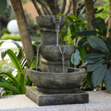 Rostam Weather Resistant Floor Fountain with Light