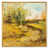 Toile avec cadre flottant or
