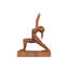 Mini figurines de yoga faites à la main en bois de 8 po, statue de pose de yoga, décor de studio de salle de yoga, cadeau de Yogi Mindful Home Decor, objets de décoration de tablette décorative - haute fente