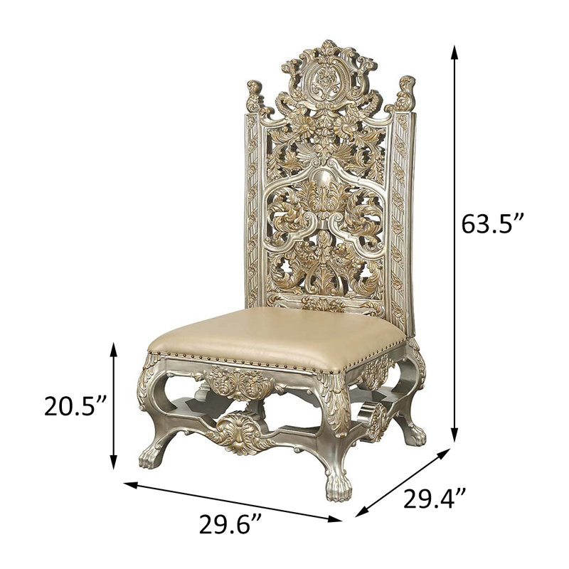 20.5'' H Faux Leather Upholstered Side Chair