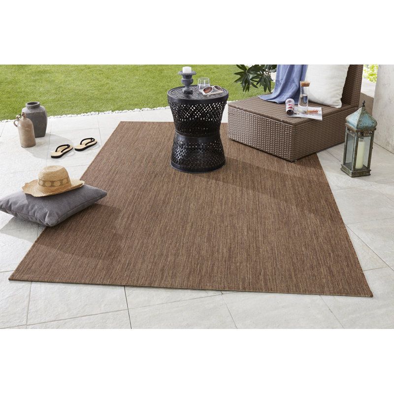 Meadow Flatweave Brown Rug, Rectangle 160 x 230cm