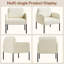 Upholstered Corduroy Accent Chair-1042979801