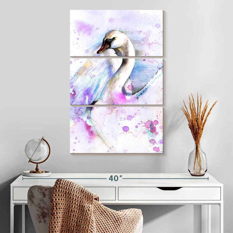 Brampt Abstract Swan, 32" H x 20" W