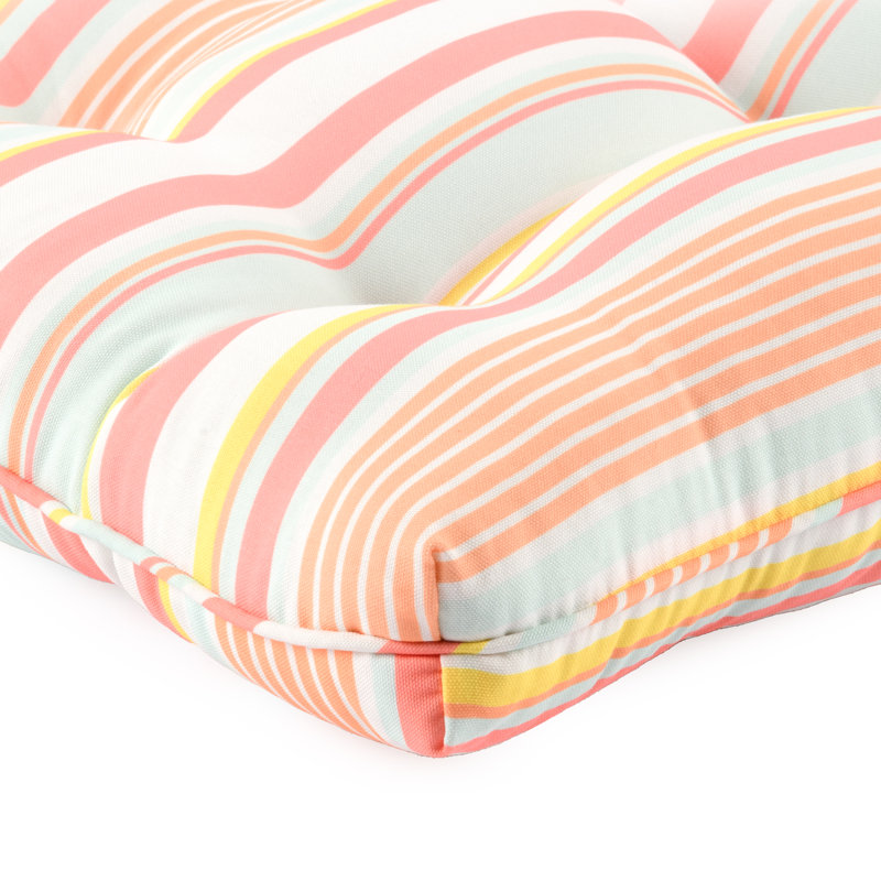 Coussin de causeuse d'extérieur 1 pièce Lillian, Rayure rose
