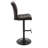 Juddson Swivel Upholstered Adjustable Height Counter Stool with Metal Frame