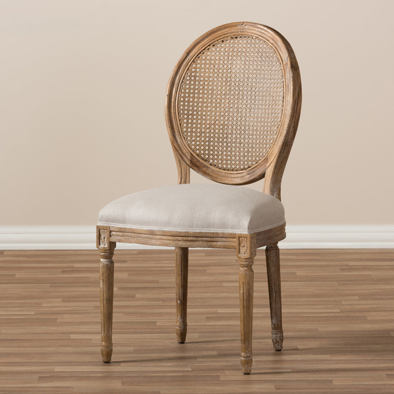 Ornellas 20.08'' H Upholstered Oak Side Chair