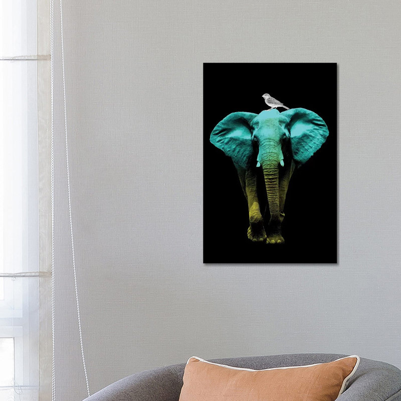Friends For Life Fluoro by Vin Zzep - Print on Canvas, Wrapped Canvas, 66.04 cm H x 45.72 cm W x 3.175 cm D