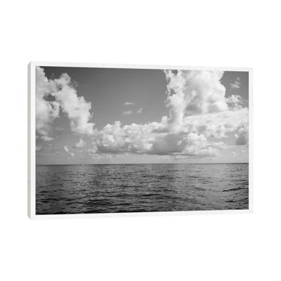 Monochrome Ocean View by Bethany Young - Print on Canvas