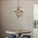 18'' 5-Light Classic/Traditional Lighting Fixture Antique Gold Ornate Crystal Chandelier