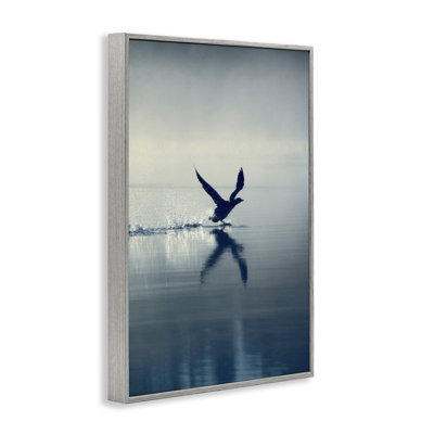  Splashing Bird on Water Framed Giclee Art by Incado