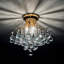 Lustre unique à 3 lumières avec accents en cristal Lesbury-1433752705