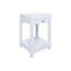 Table d'appoint en bois massif avec tiroir Casual Home, blanc