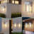 2-Pack Modern Outdoor Wall Light - Waterproof Outdoor Sconce With Clear Glass -952375316
