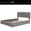 Lit plateforme tapissier avec 2 tiroirs et 1 lit gigogne simple TG-1012831767