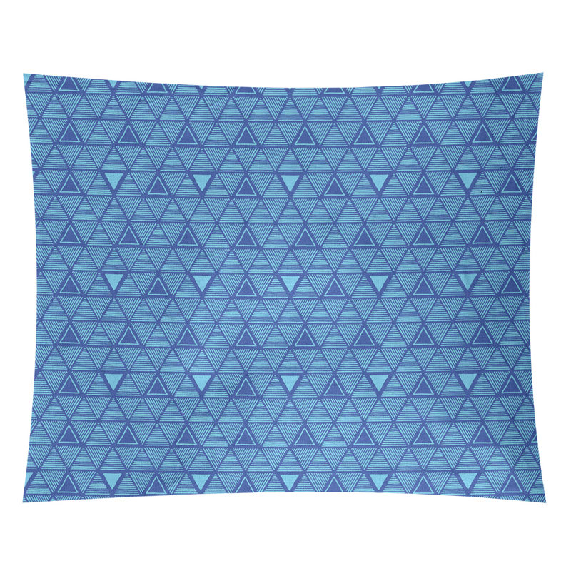 Tapisserie, Bleu /Bleu ciel, H 27,5 po x l 37,5 po