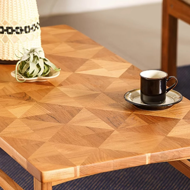 Creative Mosaic design solid wood coffee table