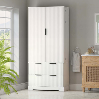 Freestanding Storage Cabinet with 2 Large Drawers,for Bathroom,Dining Room,Office,Entryway