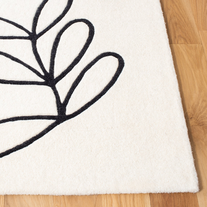 Cliften Hand Tufted New Zealand Wool Rug, Rectangle 4' x 6'