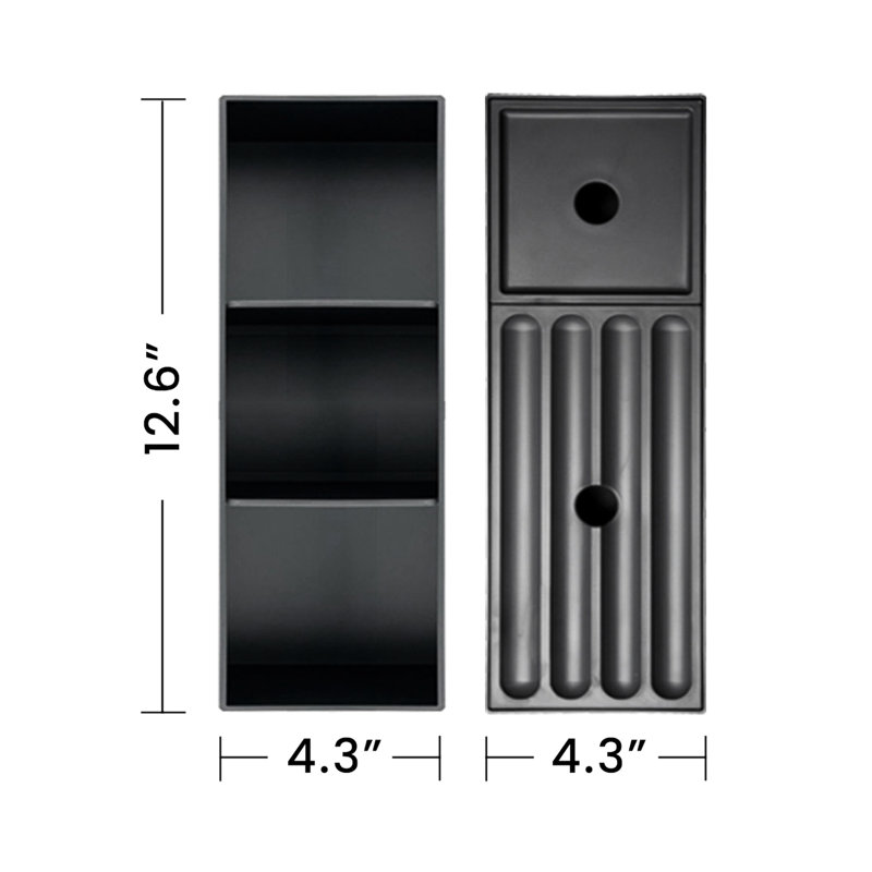 Meuble-lavabo 24 po noyer rayé en noyer blanc, Noyer, 24"