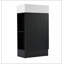 Meuble-lavabo 18,6 po avec lavabo, meuble-lavabo avec tablette à deux niveaux, orientation gauche ou droite, noir (WF308491 nouvelle couleur)-1597809795