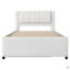 Lit plateforme double avec lit gigogne