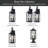  Aurelia Pankova 18" 2-Light Outdoor Wall Light with Clear Glass (set of 2)