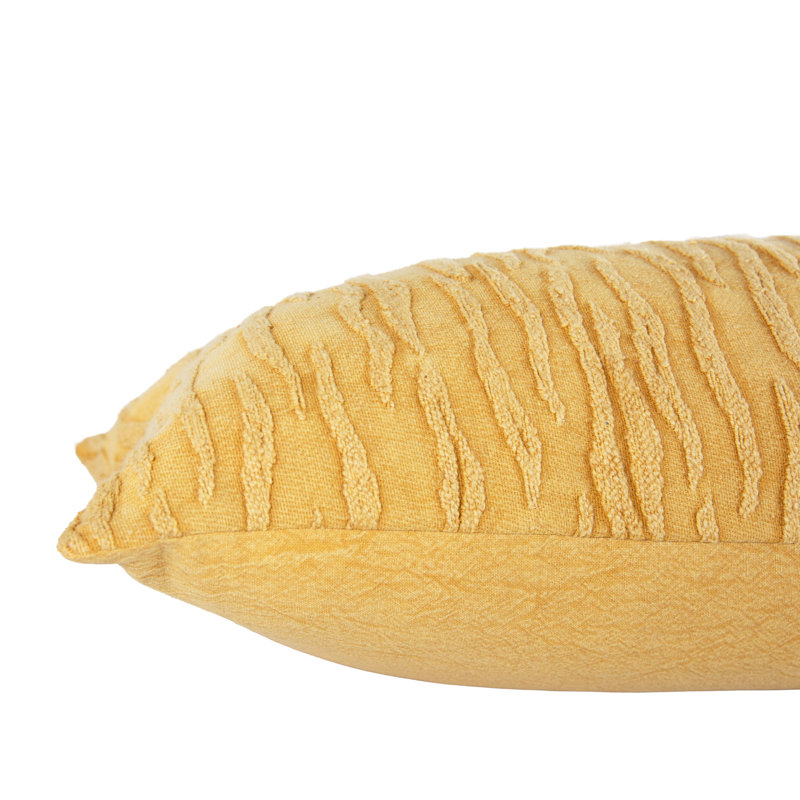 Coussin 100% coton, Inférieur, Jaune