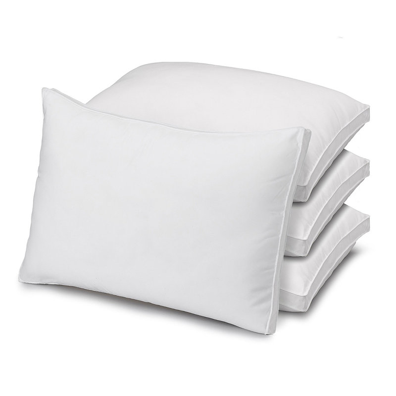 Boden Gusseted Microfiber Pillow, Medium/Firm Density, Standard Pillow: 20" x 26"