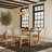 Mid-Century Modern Solid Wood Dining Table For 6